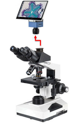Berufslaborbiologisches Mikroskop 40-1000X Trinocular mit Sony 6.3M Camera