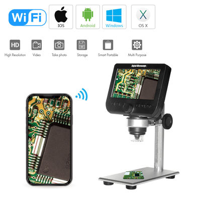 Tragbares Wifi Digital Handmikroskop der Sauger-Klammer-1080P 1000X für Computer Ipad IPhone Android