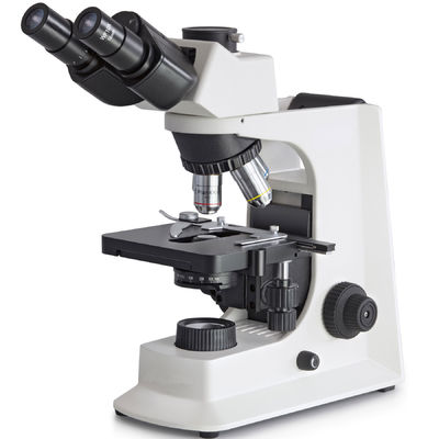 Weißes Trinocular-Laborbiologisches Mikroskop mit mechanischem Stadium