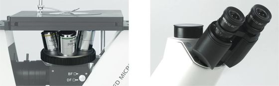 50X 1000X wandelte metallurgisches Mikroskop-Dunkelfeld-Polarisierungsbeobachtung um